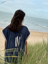 Load image into Gallery viewer, Poncho Woman North Sea Blue