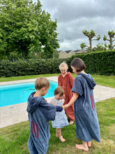 Load image into Gallery viewer, Poncho Kids North Sea Blue
